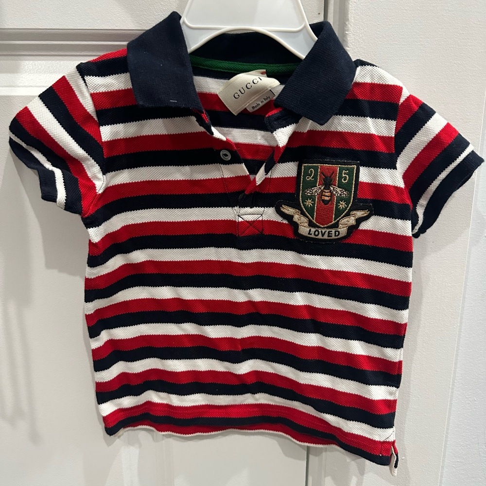 Toddler Gucci button down collared shirt